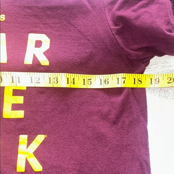 Adidas  Arizona State University Burgundy Tee with Yellow Graphic - Picture 4 of 7